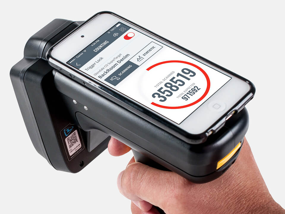 RFID warehouse app UI/UX design for OATSystems, a division of Checkpoint Systems